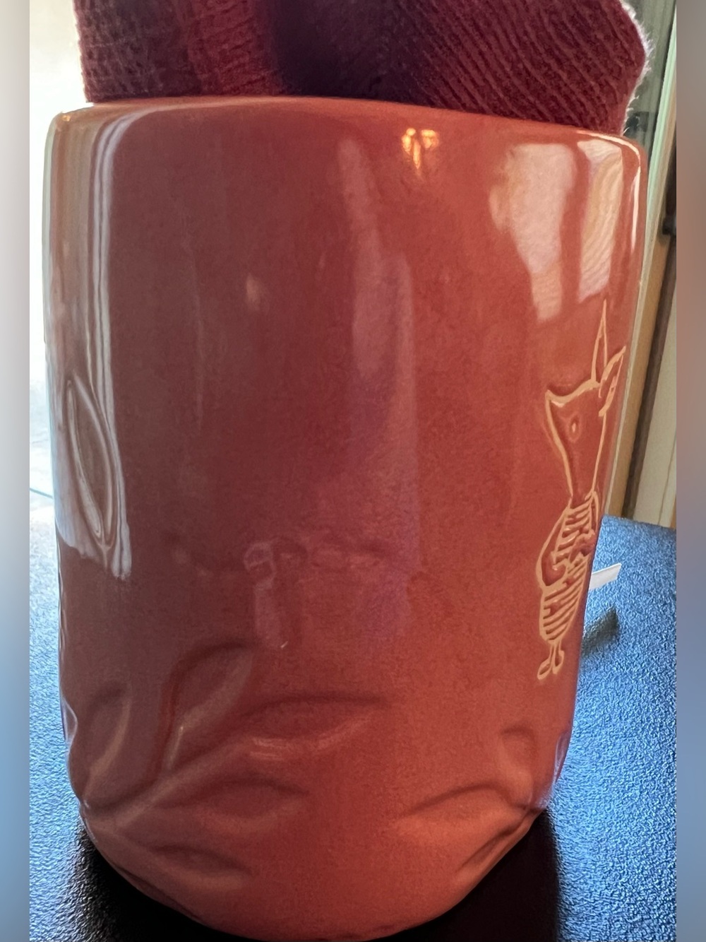 Disney/Rae Dunn NEW  Piglet Pink Ceramic Mug with Embossed Sentiment - Picture 3 of 8